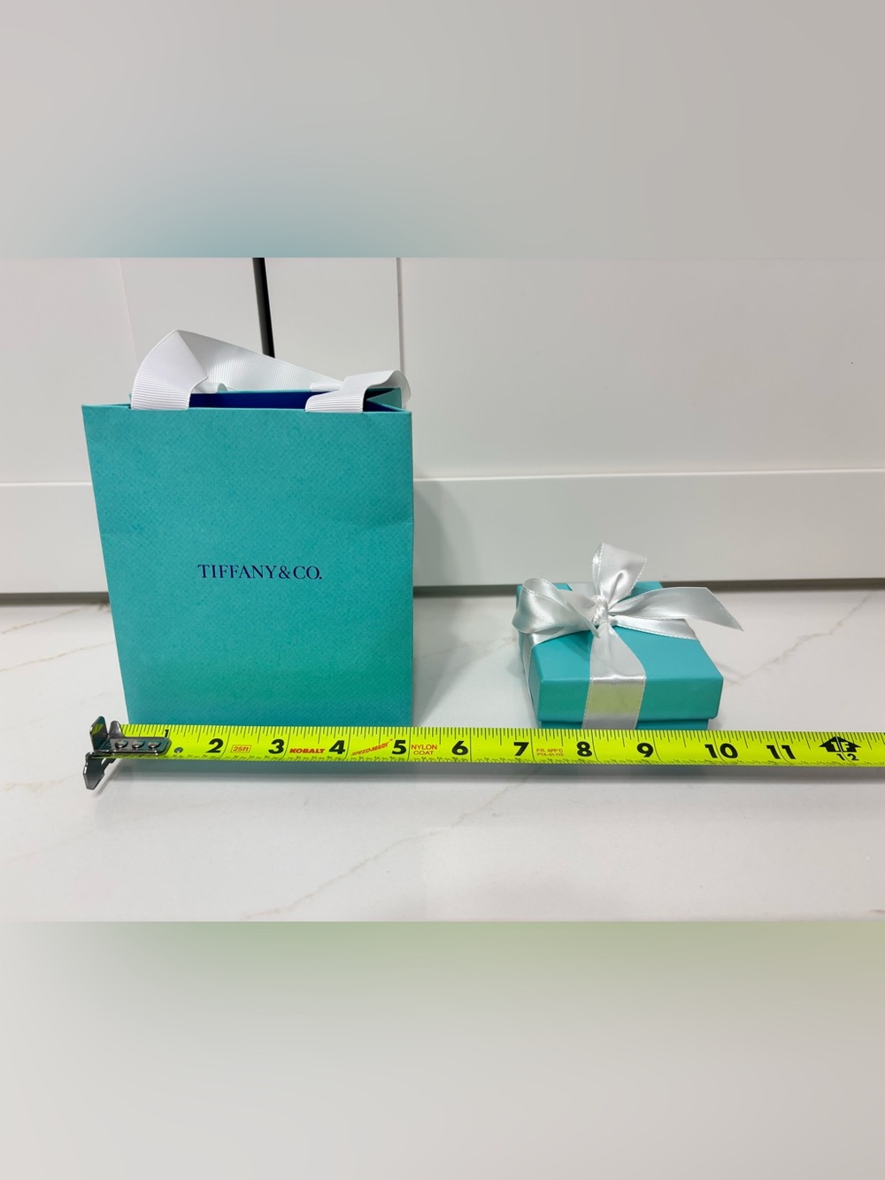 Tiffany & Co Jewelry Box Bag Pouch Ribbon Gift Packaging Set Authentic